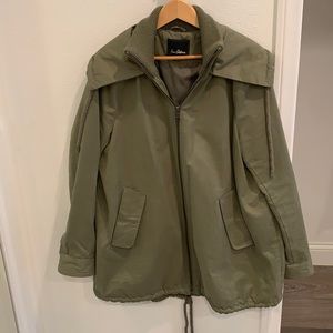 Sam Edelman green cotton swing jacket, large